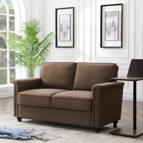 8113 2P seater brown/grey sofa
