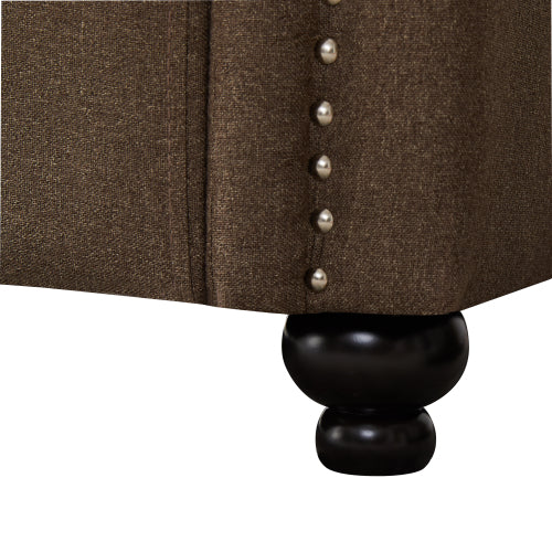 8113 2P seater brown/grey sofa