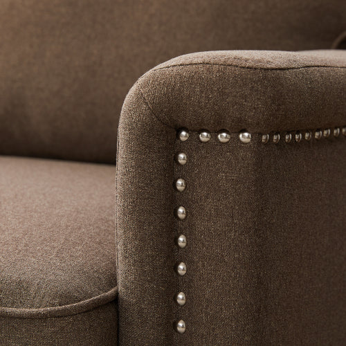 8113 2P seater brown/grey sofa