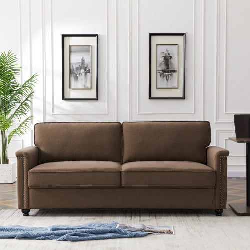 8113 3P seater brown sofa