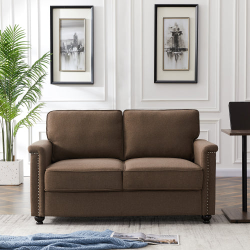 8113 2P seater brown/grey sofa