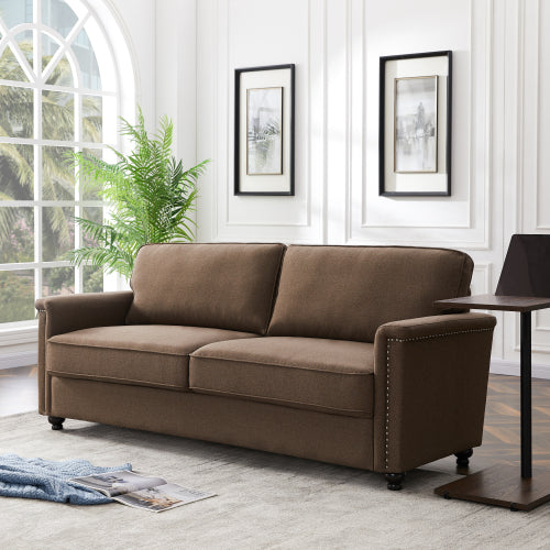 8113 3P seater brown sofa