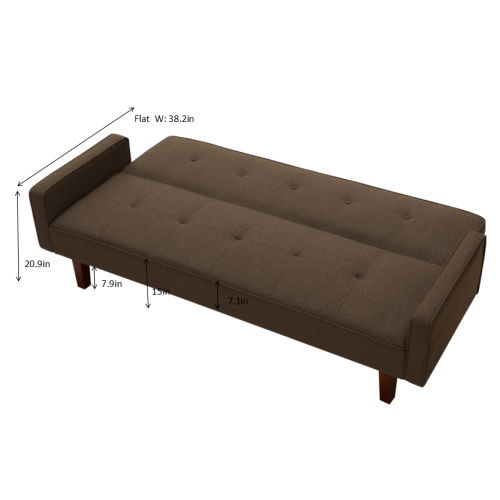 8170 Brown Sofa Bed