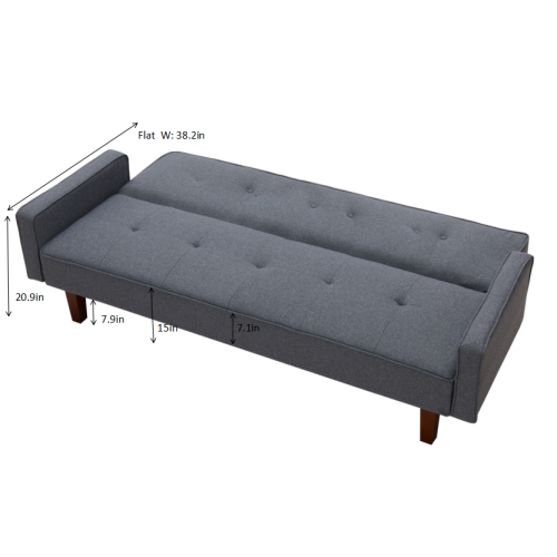 8170 Dark Gray Sofa Bed