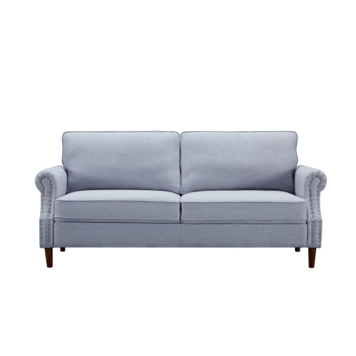 8122 3P-SEATER light gray sofa