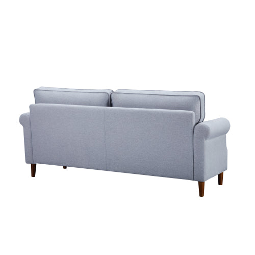 8122 3P-SEATER light gray sofa