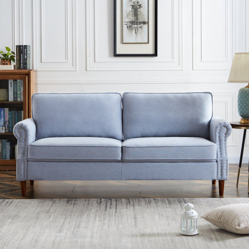 8122 3P-SEATER light gray sofa