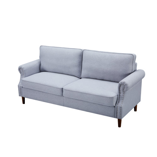 8122 3P-SEATER light gray sofa