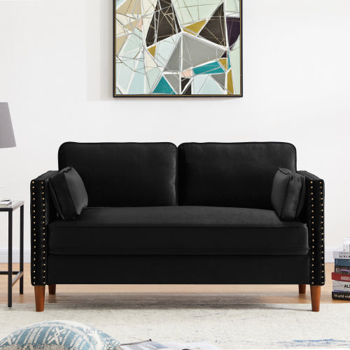 8120 2P+3P Living room black/blue sofa