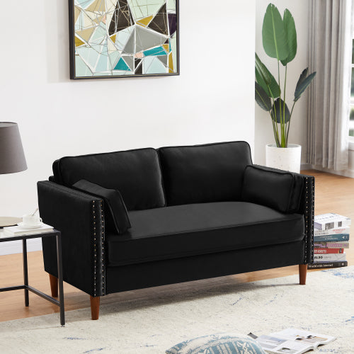 8120 2P Loveseat black