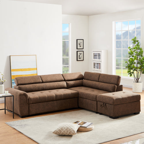 9182 BN Corner broaching sofa + storage