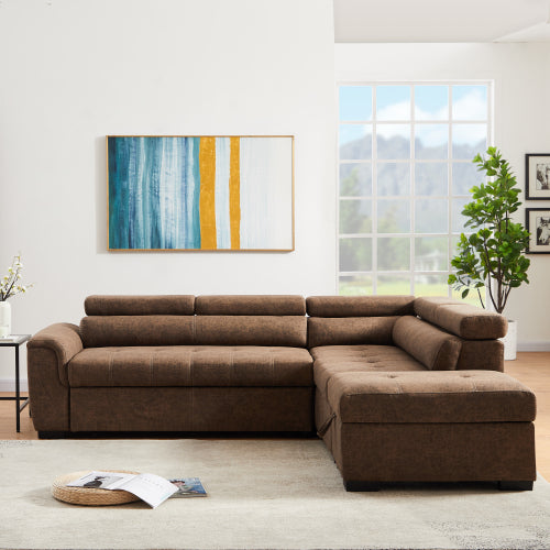 9182 BN Corner broaching sofa + storage