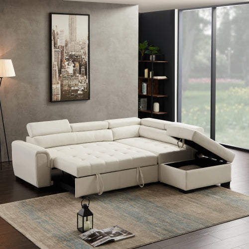 9182 WT Corner broaching sofa + storage