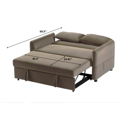 2033 Light Brown Leisure Love Sofa