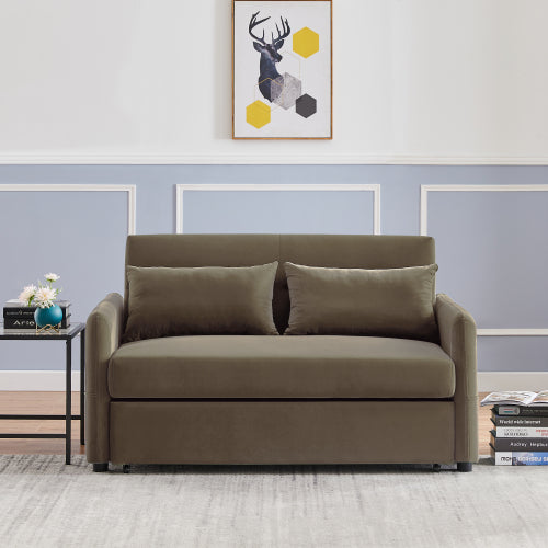 2033 Light Brown Leisure Love Sofa