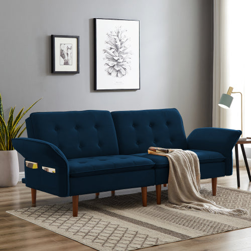 2045 Blue multifunctional sofa bed