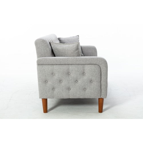 2047 Grey linen sofa