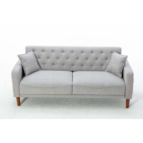 2047 Grey linen sofa