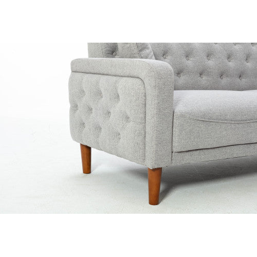 2047 Grey linen sofa