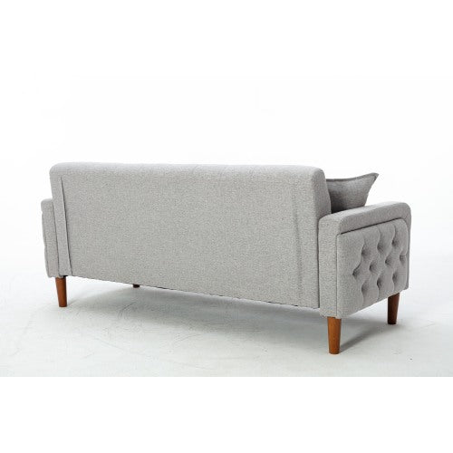 2047 Grey linen sofa