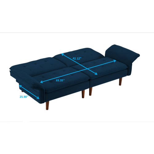 2045 Blue multifunctional sofa bed