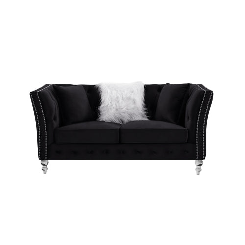 L8085B Two-seat + three-seat modular sofa black