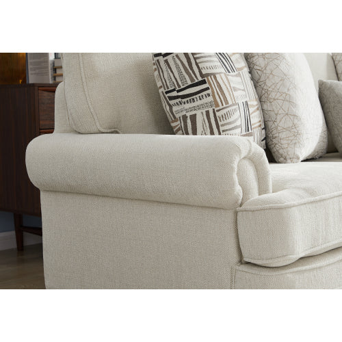 Three-Seat Sofa - Beige Chenille