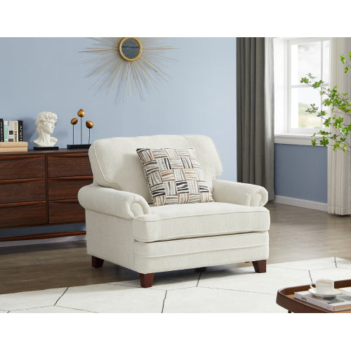 One seat sofa - beige chenille