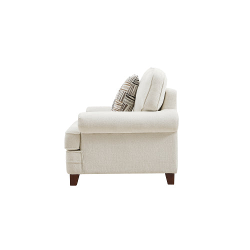 One seat sofa - beige chenille