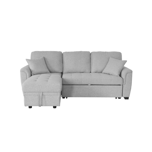 2049 light gray storage sofa bed