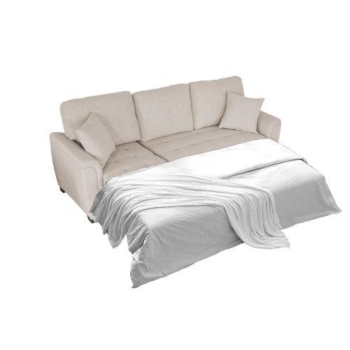 2049 Beige Storage Sofa Bed