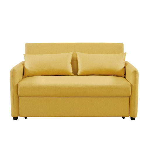 2033 yellow/white cloth grain leather (PU)) leisure two-seat sofa