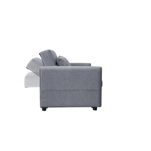 2033 gray cloth grain leather (PU)) leisure two-seat sofa