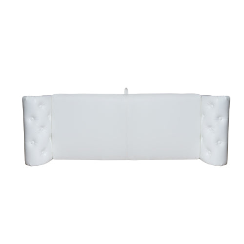 White Multifunctional Storage Rectangular Sofa Stool