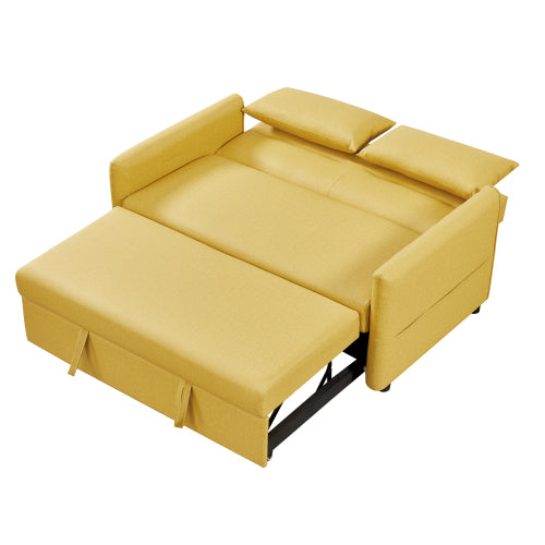 2033 yellow/white cloth grain leather (PU)) leisure two-seat sofa