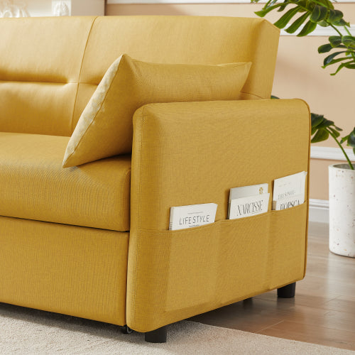 2033 yellow/white cloth grain leather (PU)) leisure two-seat sofa