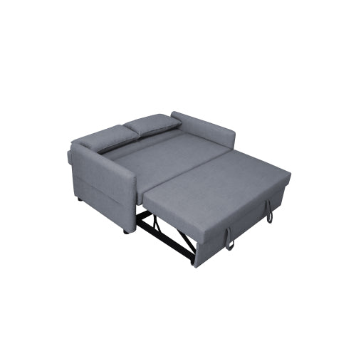 2033 gray cloth grain leather (PU)) leisure two-seat sofa