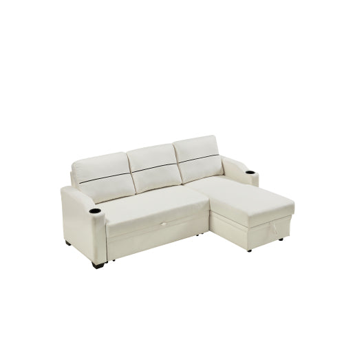 9191 Beige broaching storage sofa