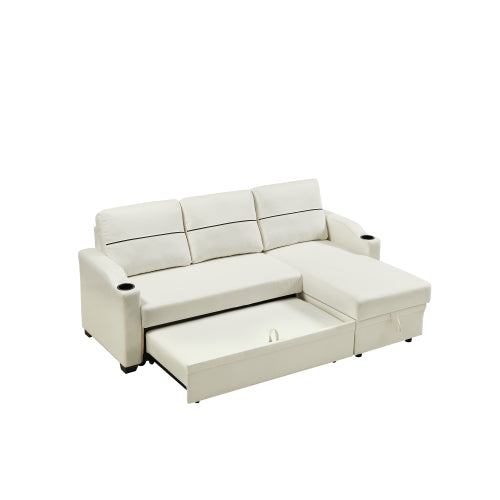 9191 Beige broaching storage sofa