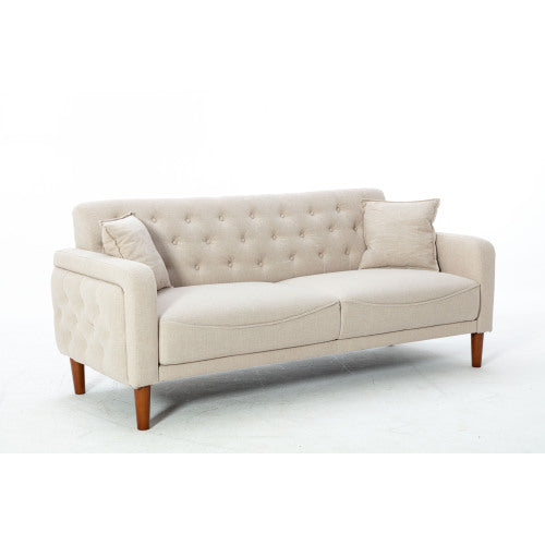 2047 White linen sofa