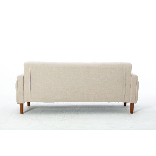 2047 White linen sofa