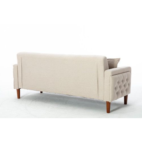 2047 White linen sofa